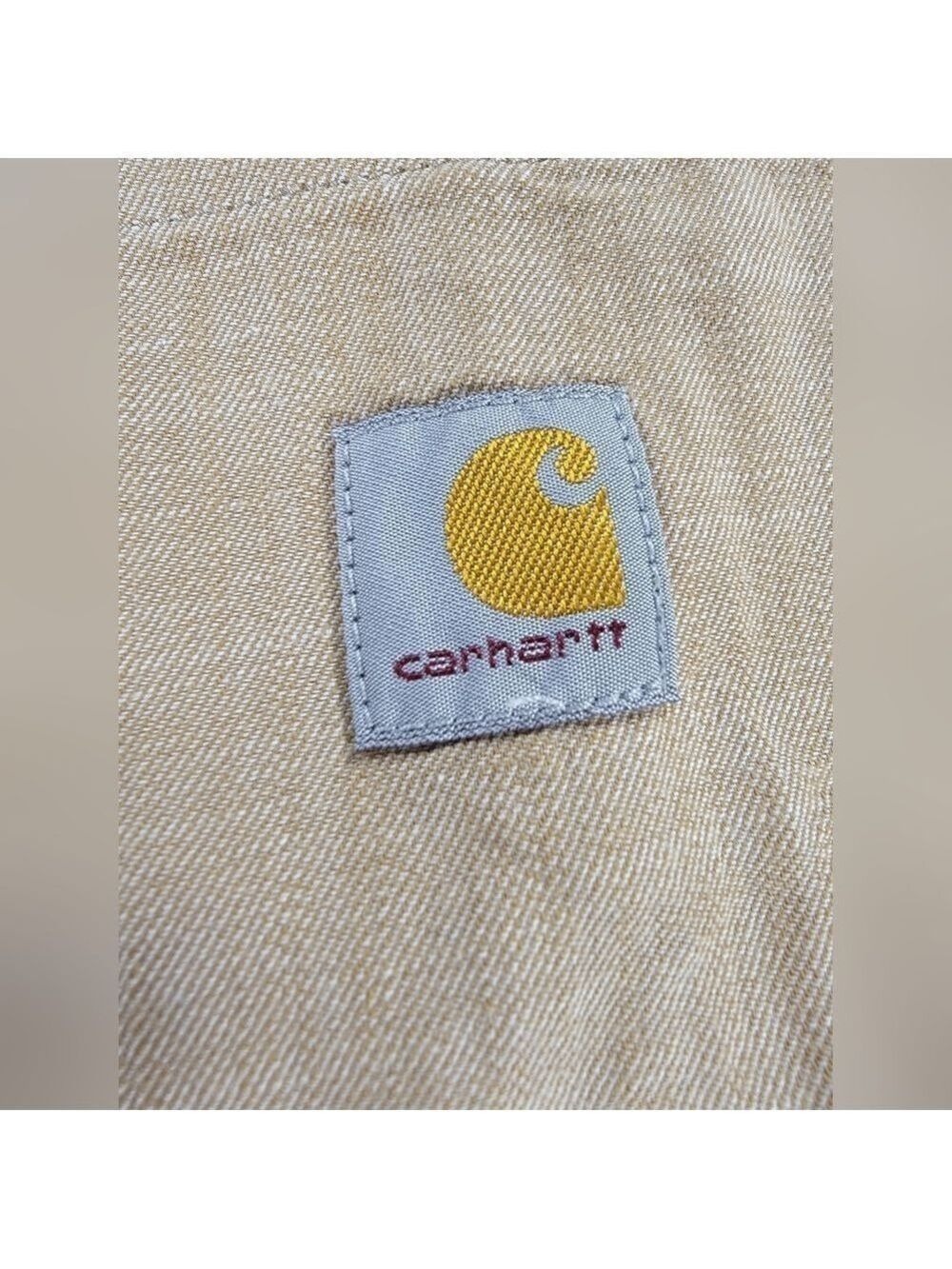 NEW Men's Carhartt Rugged Flex Relaxed Fit Short-Sleeve Large Beige Plaid Shirt - Picture 2 of 11